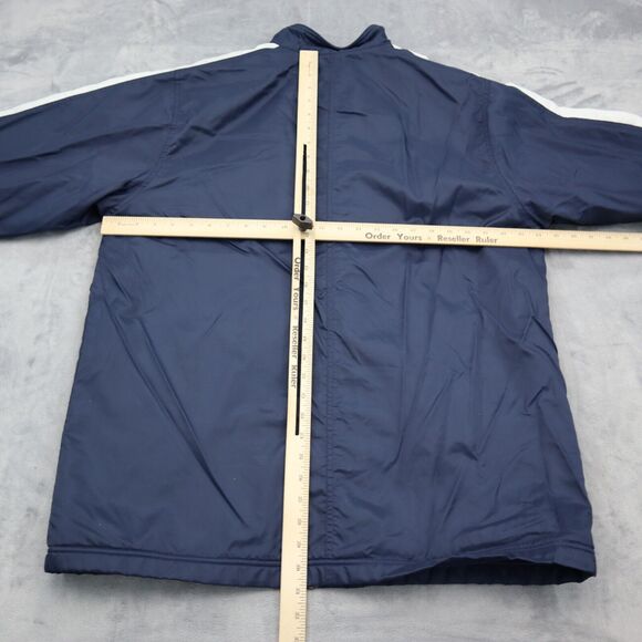 Nike Jacket Mens L Blue Long Sleeve Zipper Pockets High Neck Full Zipper - Picture 5 of 16
